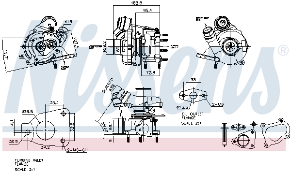 Nissens Turbolader 93139