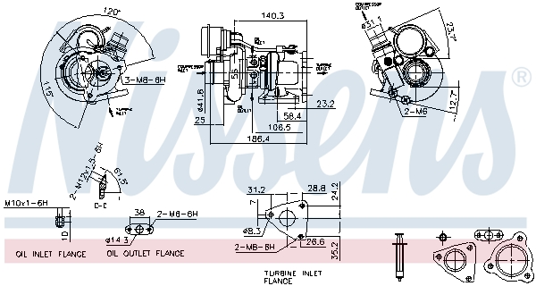 Nissens Turbolader 93141