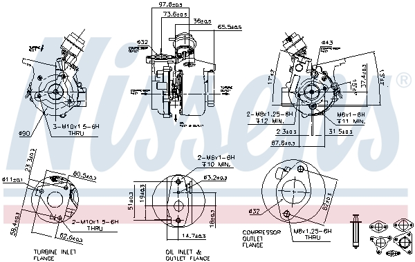 Nissens Turbolader 93150