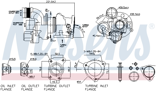 Nissens Turbolader 93154