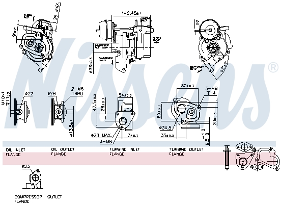 Nissens Turbolader 93156