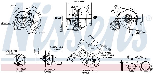 Nissens Turbolader 93159