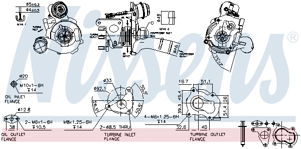 Nissens Turbolader 93163