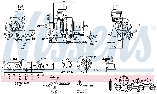 Nissens Turbolader 93168