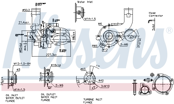 Nissens Turbolader 93169