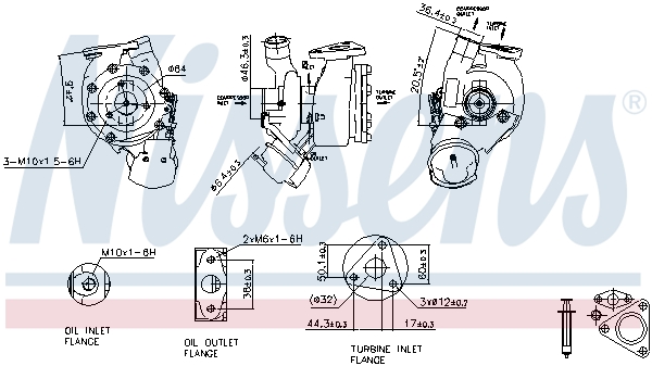 Nissens Turbolader 93186