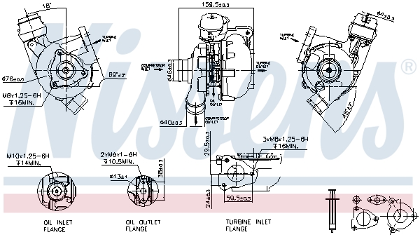 Nissens Turbolader 93203