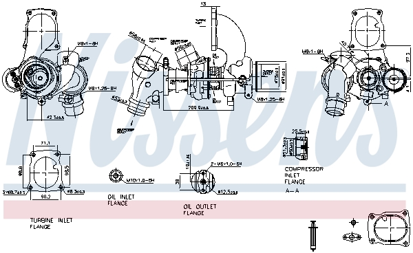 Turbolader Nissens 93205