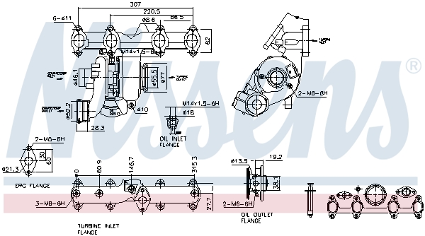 Nissens Turbolader 93218