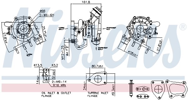 Turbolader Nissens 93233