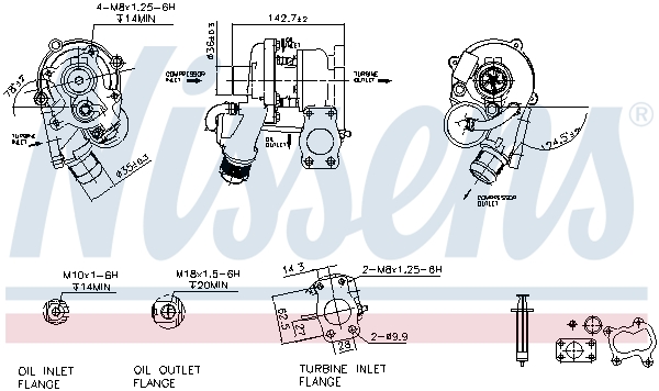 Nissens Turbolader 93237