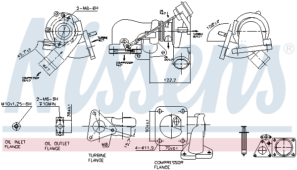 Nissens Turbolader 93251