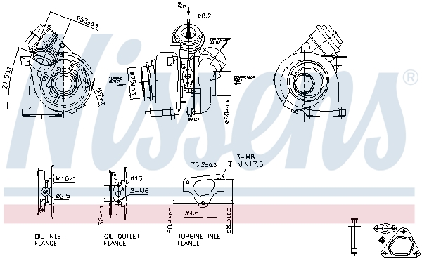 Nissens Turbolader 93255