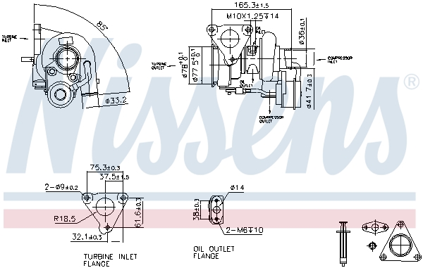 Nissens Turbolader 93262