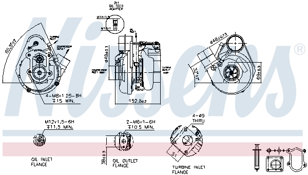 Nissens Turbolader 93274