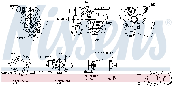 Nissens Turbolader 93282