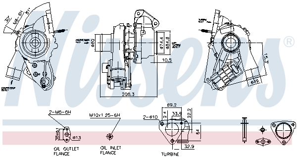 Nissens Turbolader 93284