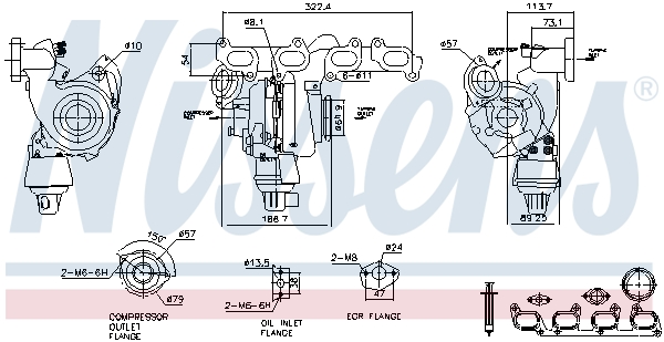 Nissens Turbolader 93285