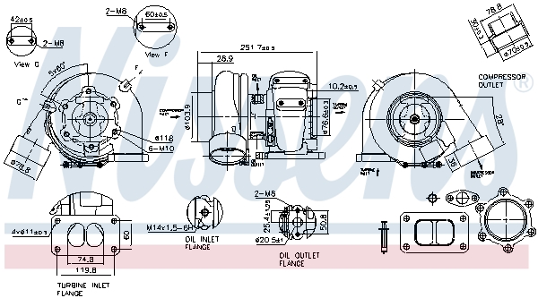 Nissens Turbolader 93296