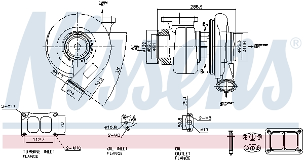 Nissens Turbolader 93303