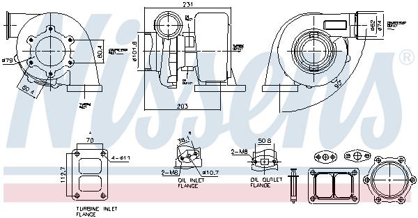 Nissens Turbolader 93304