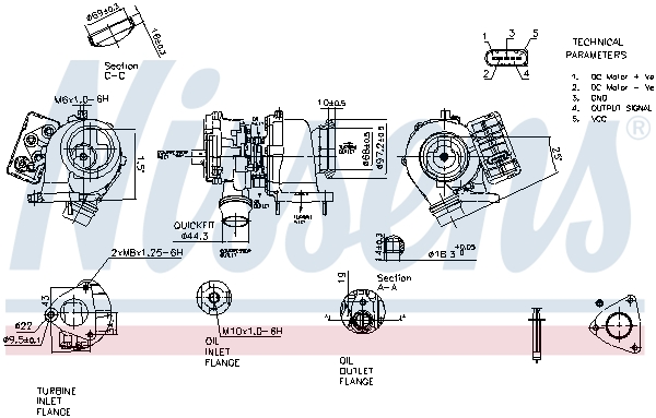 Nissens Turbolader 93308