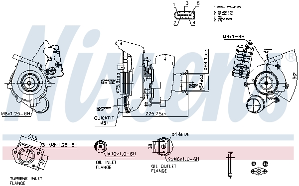 Turbolader Nissens 93328