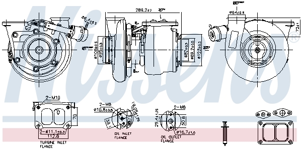 Nissens Turbolader 93332