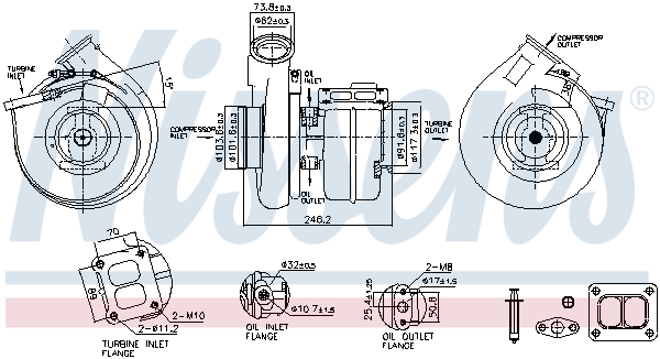 Nissens Turbolader 93338