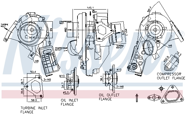 Nissens Turbolader 93343