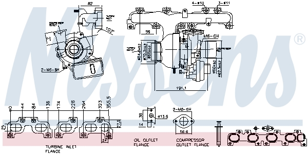 Nissens Turbolader 93348