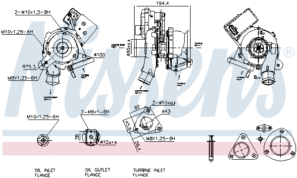 Nissens Turbolader 93413