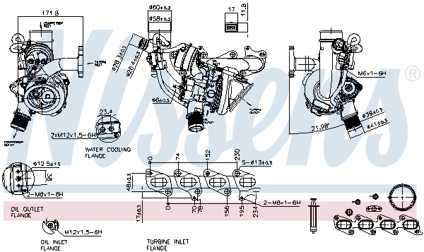 Nissens Turbolader 93414