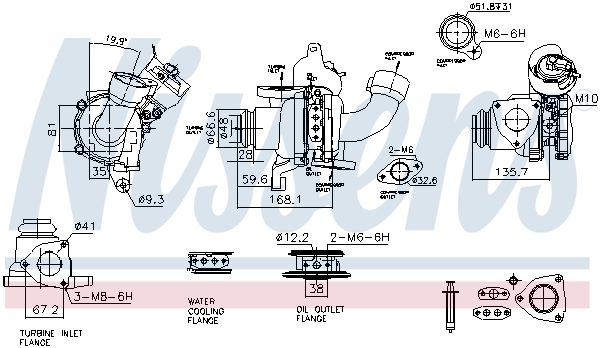 Nissens Turbolader 93422