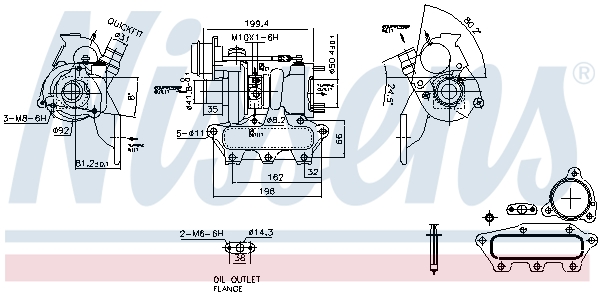 Nissens Turbolader 93423