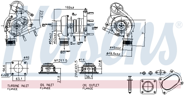 Nissens Turbolader 93424