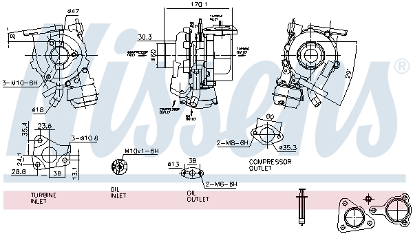 Nissens Turbolader 93425