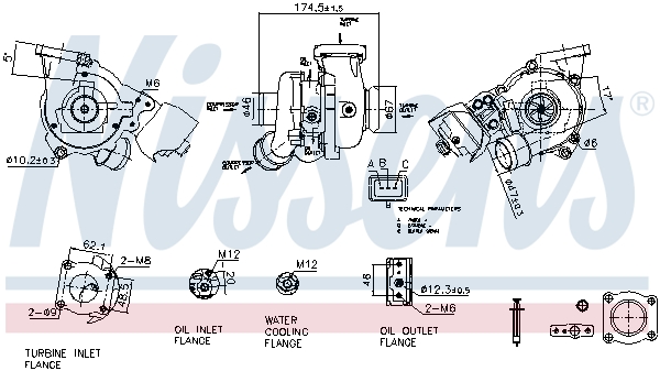 Turbolader Nissens 93428