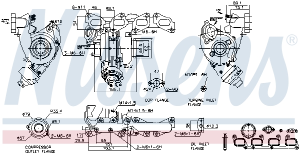 Nissens Turbolader 93429