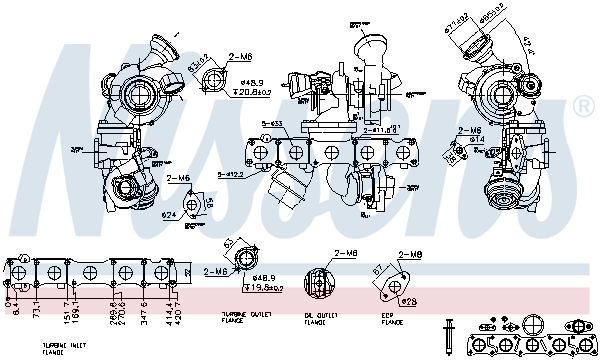 Nissens Turbolader 93430