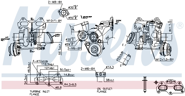 Nissens Turbolader 93435