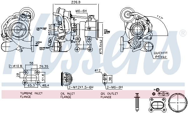 Nissens Turbolader 93442