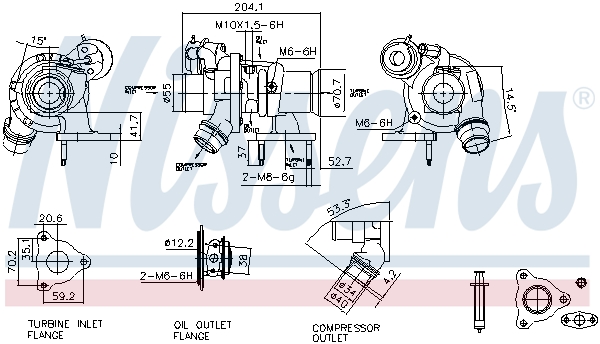 Nissens Turbolader 93444