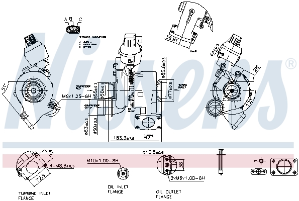 Nissens Turbolader 93455