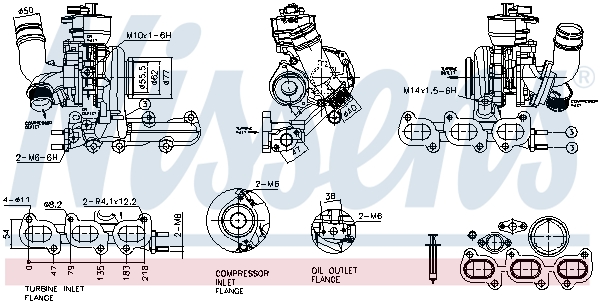 Turbolader Nissens 93466