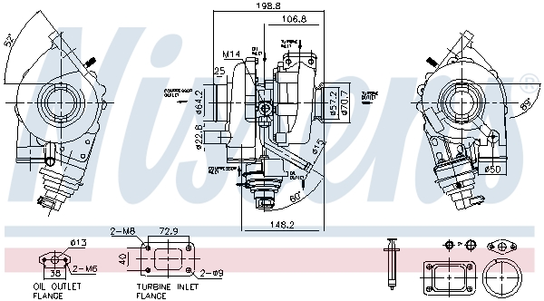 Nissens Turbolader 93467