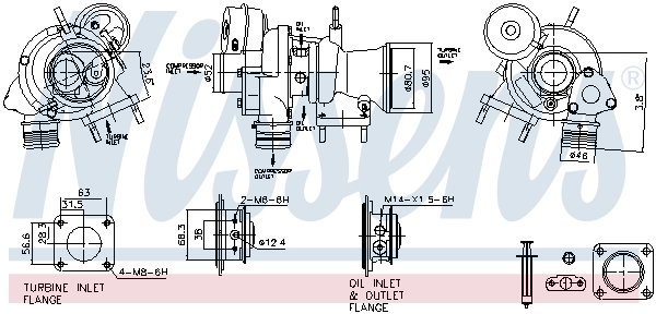 Nissens Turbolader 93472