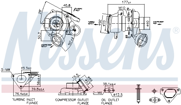 Nissens Turbolader 93480