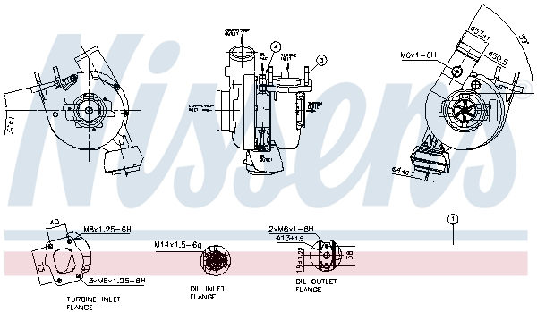 Turbolader Nissens 93483