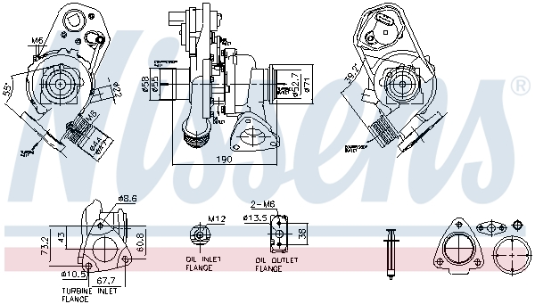 Turbolader Nissens 93486